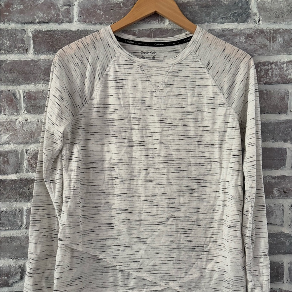 Calvin Klein Black and Cream Performance Top